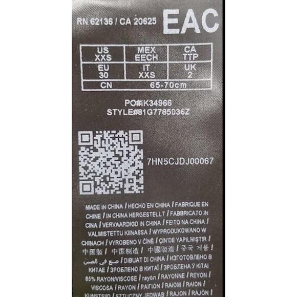 Marciano NWT Black XXS Bandage Bodycon Mini Dress - Picture 8 of 12